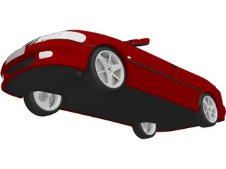 SAAB 9-3 Convertible 3D Model