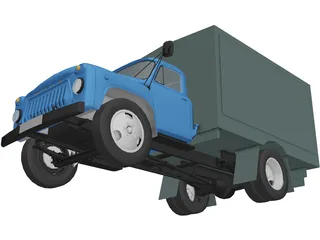 GAZ 52 Truck 3D Model