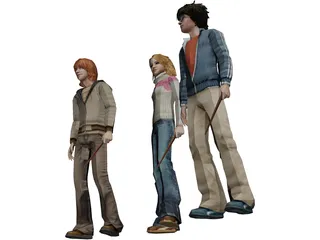 Harry Potter Characters 3D Model