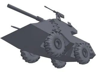 Japan Seibu Police Armored Car 3D Model