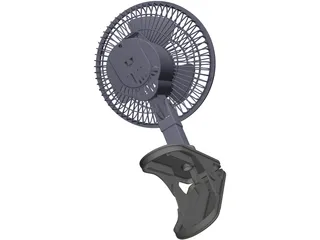 Clip On Fan 3D Model