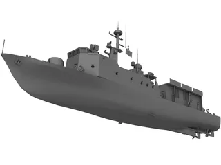 Manama Missile Boat 3D Model