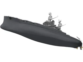 USS Oklahoma 3D Model