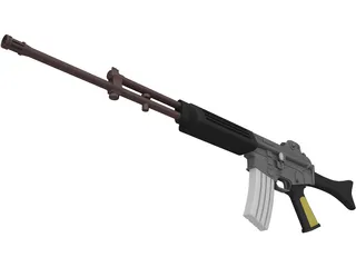 K2 Rifle 3D Model