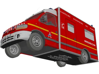 Renault Master Ambulance 3D Model