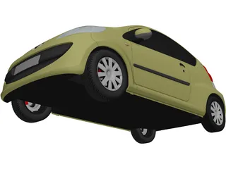 Peugeot 107 3D Model