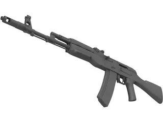 AK-74 3D Model