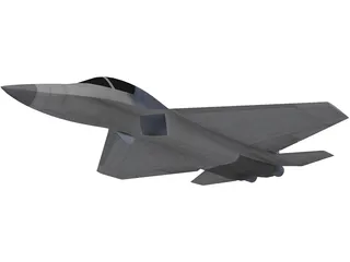 X-38 Gen 5 Fighter Concept 3D Model