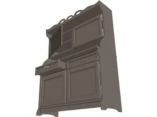 Cabinet Old 3D Model