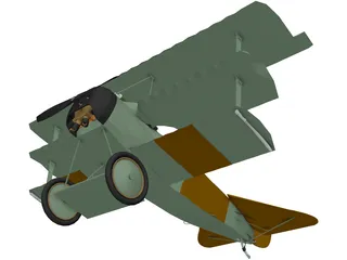 Fokker Dr.I 3D Model