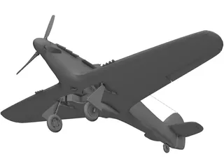 Hawker Hurrikane Mk1 3D Model