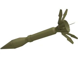 Instalaza Antitank Weapon 3D Model
