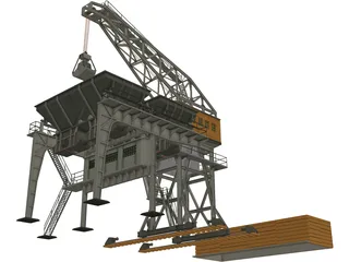 Large Coaling Station 3D Model