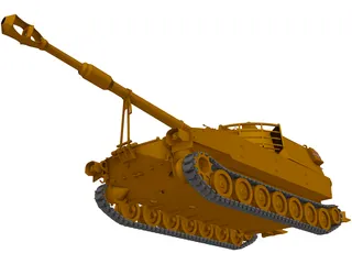 M-109 3D Model