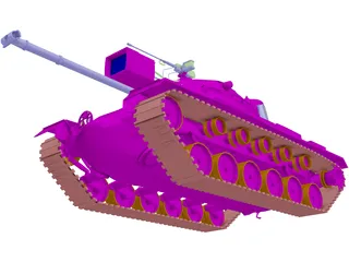M48 A3 Patton 3D Model