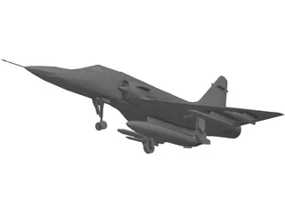 Dassault Mirage Delta 2000 3D Model