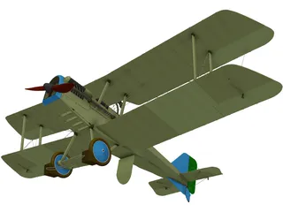 Royal Aircraft Factory S.E.5 (RAF) 3D Model