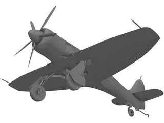 Hawker Sea Fury FB 11 3D Model