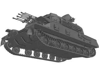 ZSU-23-4M Shilka 3D Model