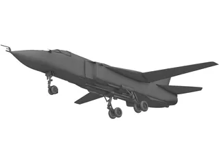 Sukhoi Su-24 Fencer C 3D Model