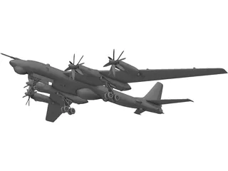 Tupolev Tu-95 Bear 3D Model