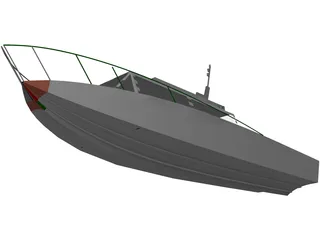 Small Boat 3D Model