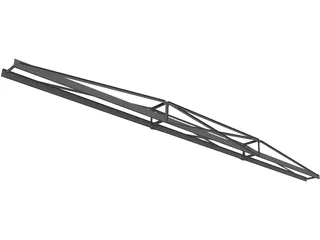 60 Ft Conveyor Truss 3D Model