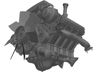 Engine Toyota Tundra (2000) 3D Model