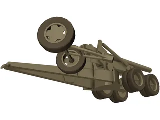 Howitzer (203 mm) 3D Model