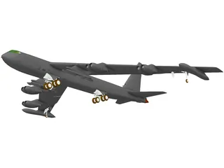 Boeing B-52 Stratofortress 3D Model