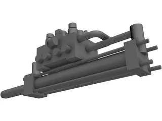 Hidraulic Actuator 3D Model