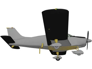 Piper PA-28 Cherokee 3D Model