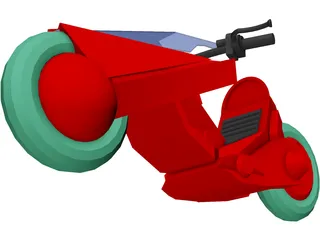 Akira Bike 3D Model