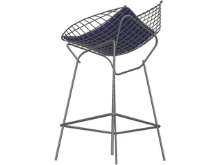 Bertoia Stool 3D Model