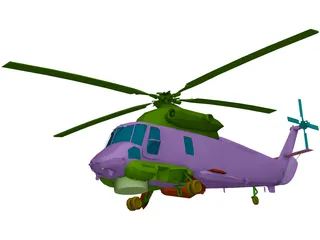 Kaman SH-2F Seasprite 3D Model