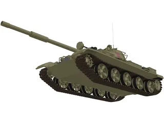 T-62A Russian Tank 3D Model