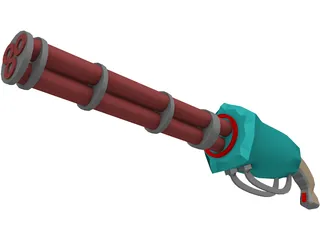 Chain Gun 3D Model