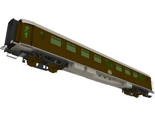 Train Coach 2nd Class 3D Model