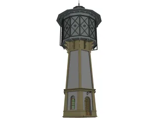 Water Tower 3D Model