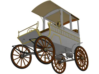 Woods Station Wagon (1900) 3D Model
