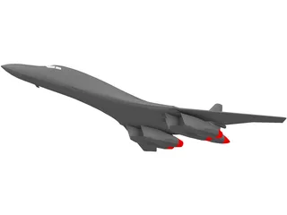 B-1B 3D Model