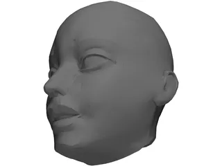 Head Female 3D Model