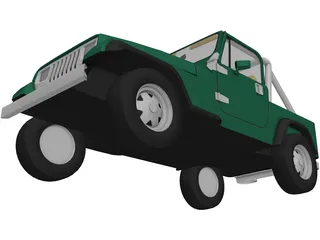 Jeep Wrangler (1989) 3D Model