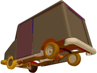 Mail Truck 3D Model