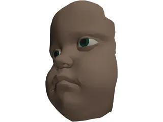 Face Baby 3D Model