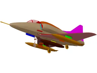 A-4 Skyhawk 3D Model