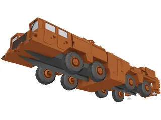 Scud Missile Launcher 3D Model