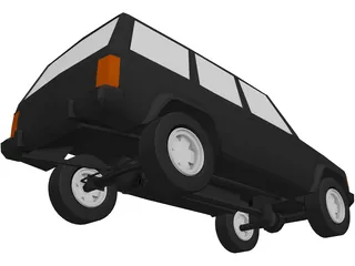 Jeep Cherokee (1986) 3D Model