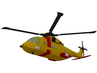 AgustaWestland AW101 EH-101A Merlin 3D Model