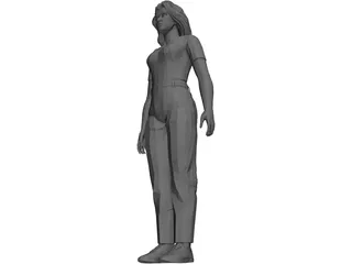 Girl [+Clothes] 3D Model